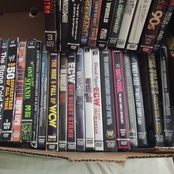 Vintage WWF WCW Wrestling DVDs collection 44 Lot - Picture 8 of 8